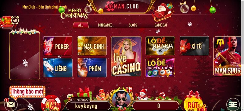 The thao Cổng game Man Club