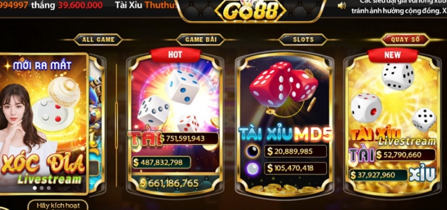 Game Tài Xỉu Go88 – Đổi đời nhanh chóng cho anh em