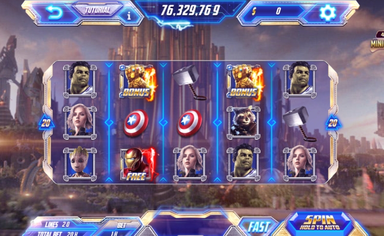 Luật chơi game slots Avengers Gemwin cho anh em tham khảo