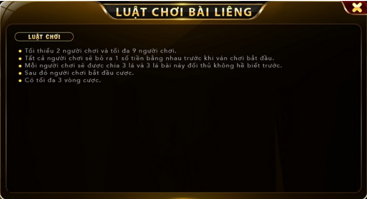 Luật chơi game bài Liêng Go88 cho người mới