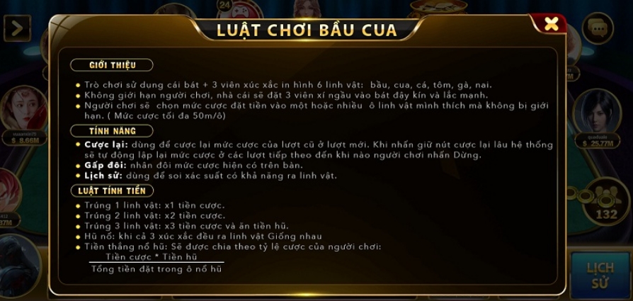 Luật chơi của bầu cua không hề khó