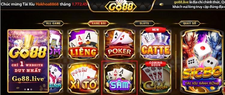 Cùng bạn bè càn quét phần thưởng tại Game Bài Sâm Go88