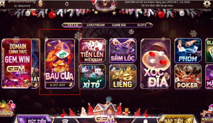 Game Bầu Cua Gemwin – Lắc mỏi tay, nhận quà thả ga