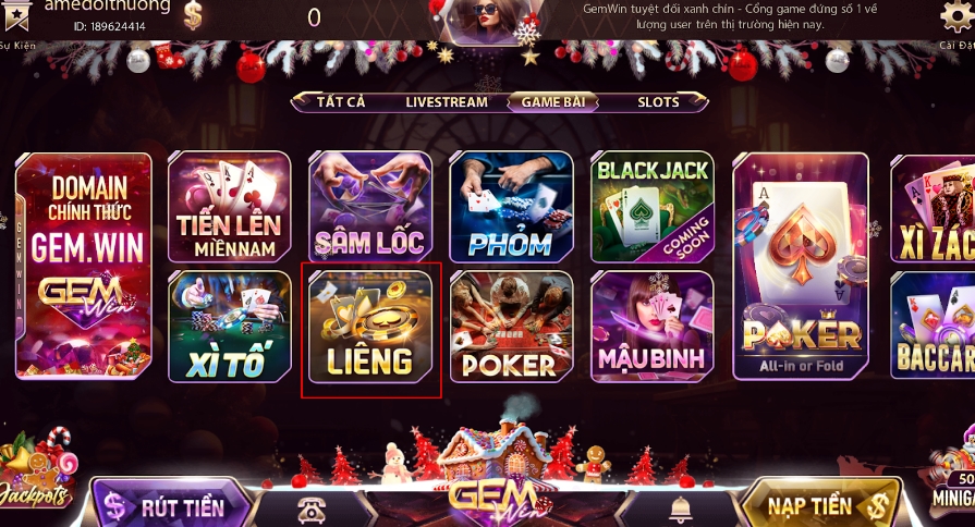 Luật chơi đánh bài Liêng tại cổng game bài trực tuyến Gemwin