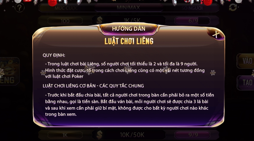 Luật chơi bài Liêng Gemwin chi tiết tại cổng game