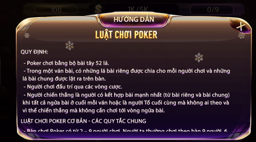 Giải thích chi tiết về các ký hiệu khi chơi game đánh bài Poker Gemwin