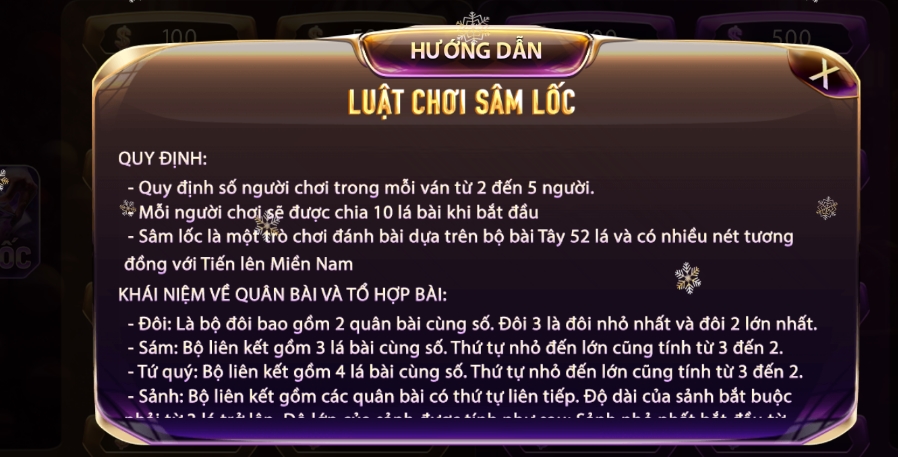 Luật chơi cần biết