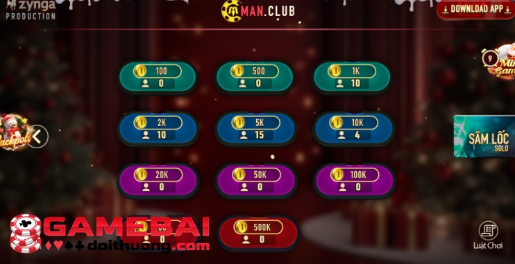 Các Tính Năng Đặc Biệt của Game Bài Sâm Man Club