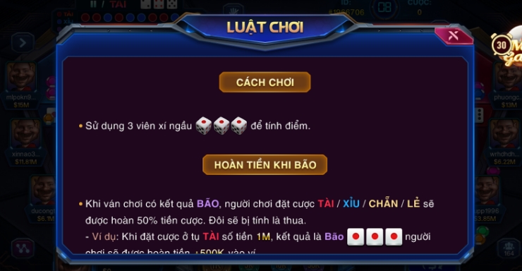 Hướng Dẫn Cược Trong Game Sicbo Iron Man