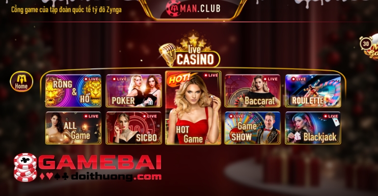 Live Casino ManClub – Trải Nghiệm Sòng Bài Chân Thực Nhất