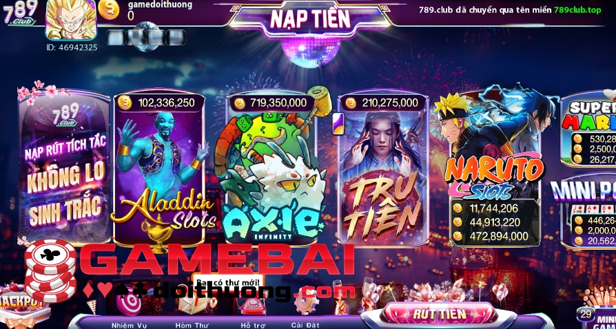 Game Aladdin Slots 789 Club – Cổ Tích Đầy Vàng Bạc, Phiêu Lưu Cùng Aladdin!